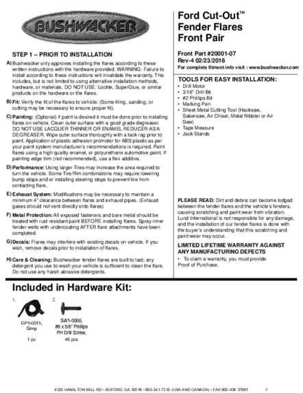 Installation Manual